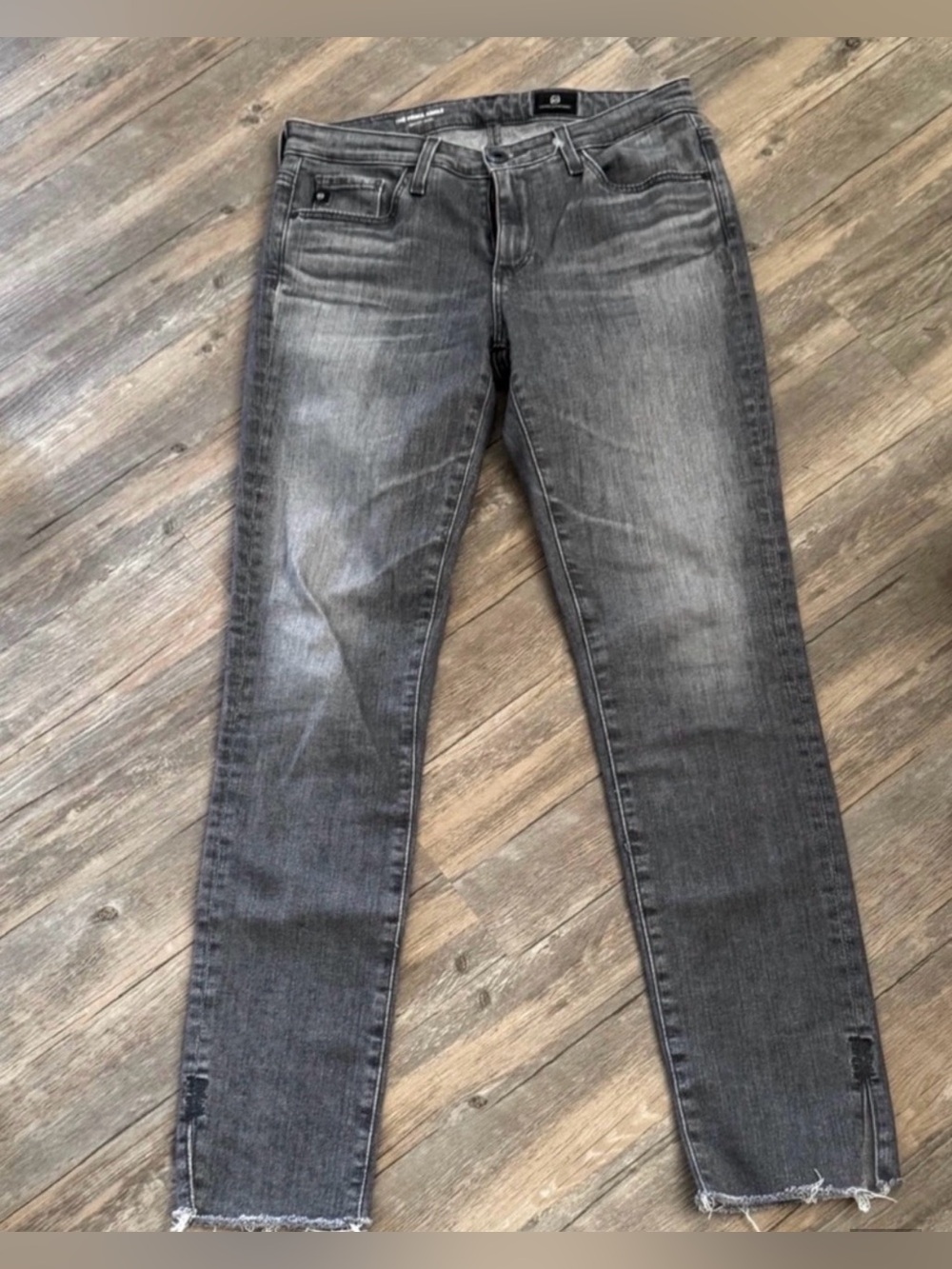 AG Goldschmied The Prima Cigarette Ankle Gray Size 27